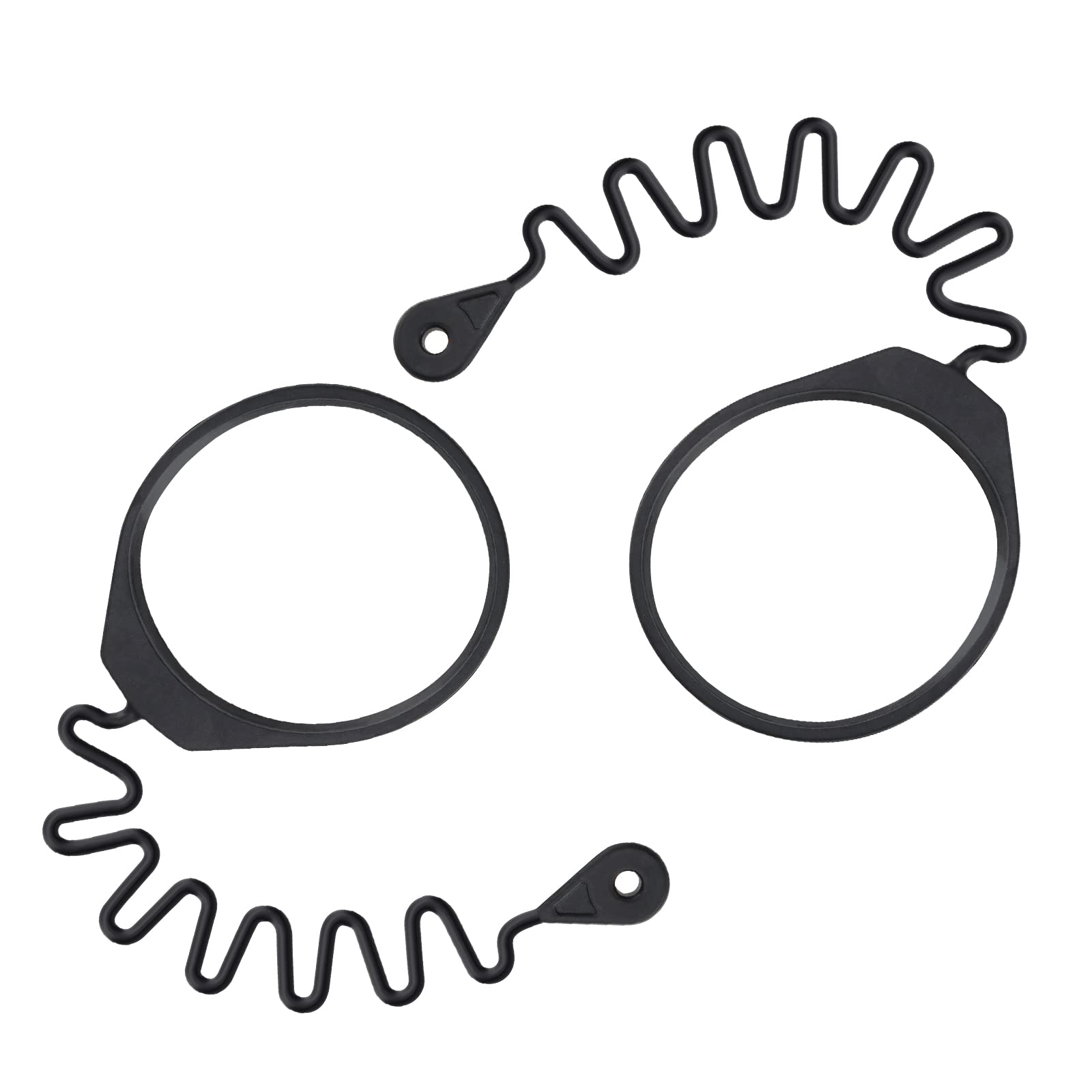 eMagTech 2Pcs Fuel Cap Retaining Straps Replacement 31336424 Compatible with Volvo Petrol 850 S70 V70 C70 XC70 Petrol Fuel Cap Retaining Strap Ring Rubber