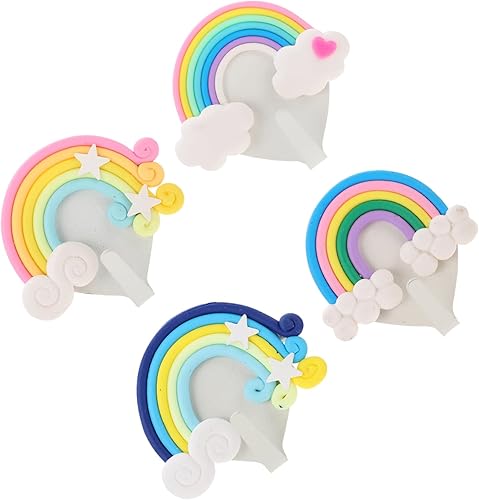 4 batas de hierro multiusos para el hogar, decoración en forma de corazón, accesorios de cajón, gancho para sombreros, carteras para niñas, bolsas