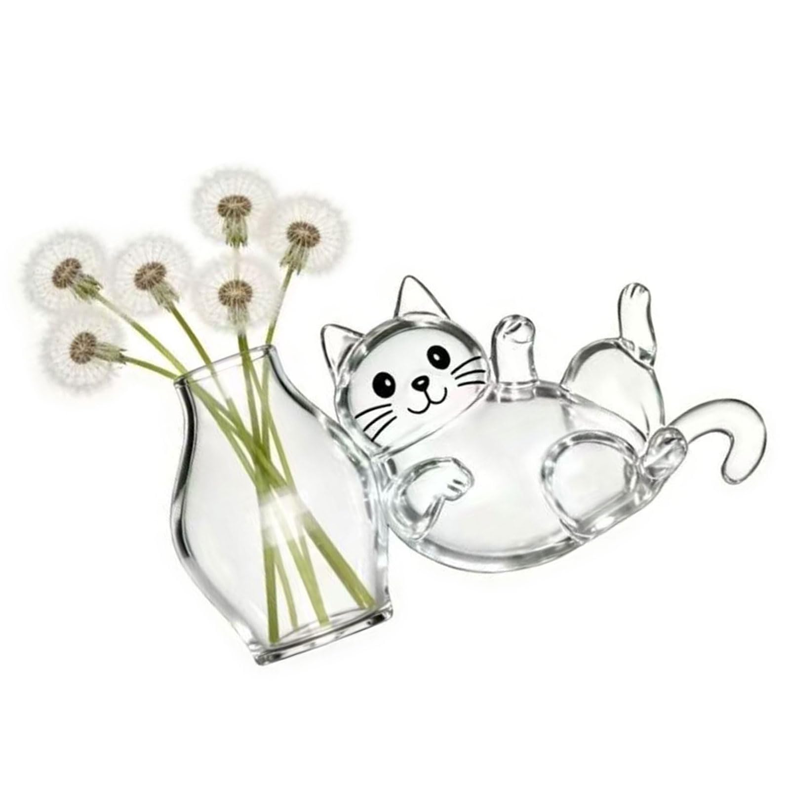 TFAOYS Cats Hair Collector Vase Fridge Magnet Cats Whiskers Holders with Strong Miniature Vases for Keepsakes Pet Hair Whiskers Holders Fridge Magnet