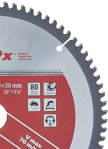 Mtx Disco De Serra Circular De Widea Para Aluminio 250 Mm 10 F30