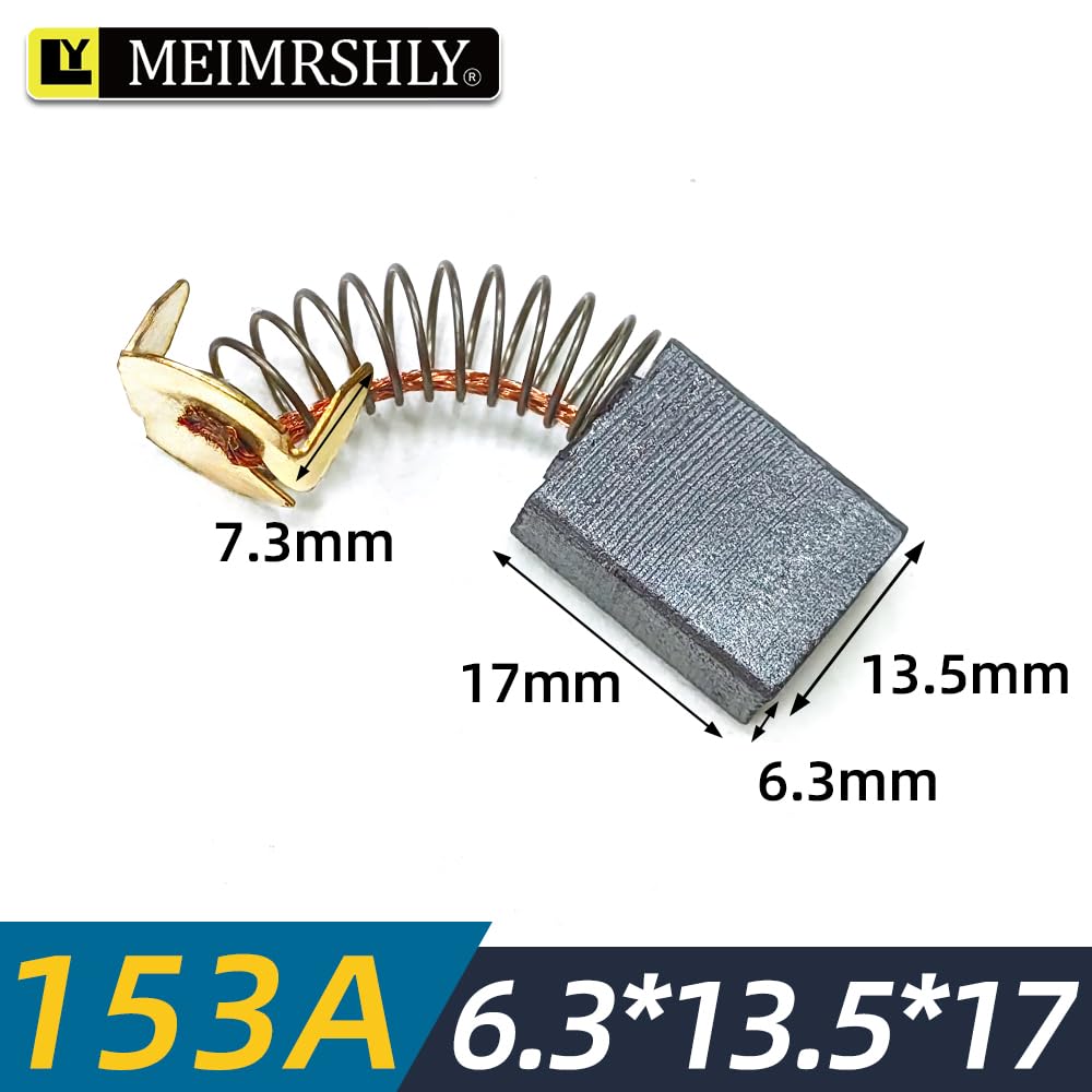 Lot de 50 balais de charbon pour moteur électrique MEIMRSHLY de 6,3 x 13,5 x 17 cm - Convient pour l'entretien des moteurs à balais de carbone