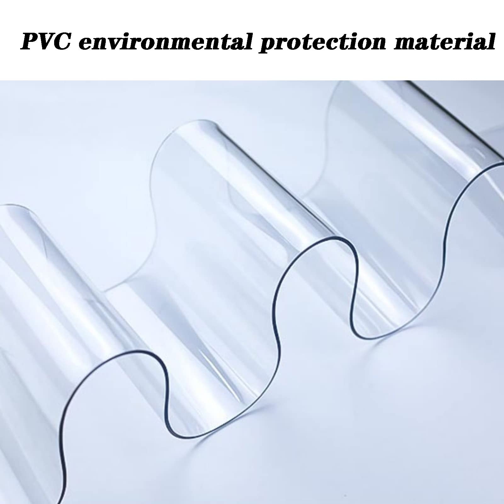 Cortina de Tiras de Plástico PVC Transparente Tira de Puerta de Plástico Superposición de 3 Cm para Cámaras Frigoríficas, Almacenes y Salas Limpias (A-thk : 1.6mm, Size : 0.9x2.1m/2.95x6.89ft)