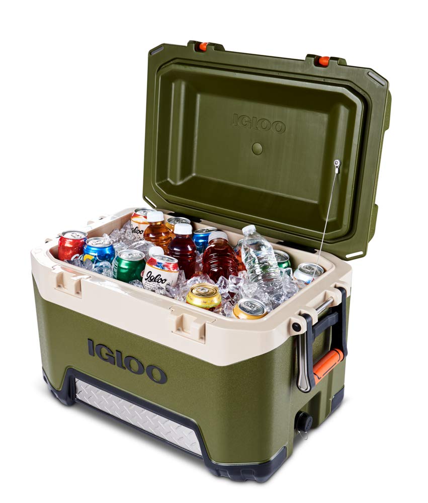 Igloo BMX 52 Quart Cooler with Cool Riser Technology, Fish Ruler, and Tie-Down Points