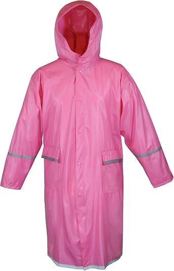 Kids Water Proof Rain Coat with Reflector - Juniors Premium Rain Jacket - Unisex