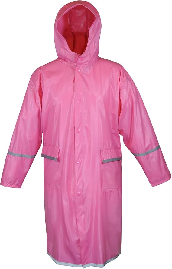 Kids Water Proof Rain Coat with Reflector - Juniors Premium Rain Jacket - Unisex