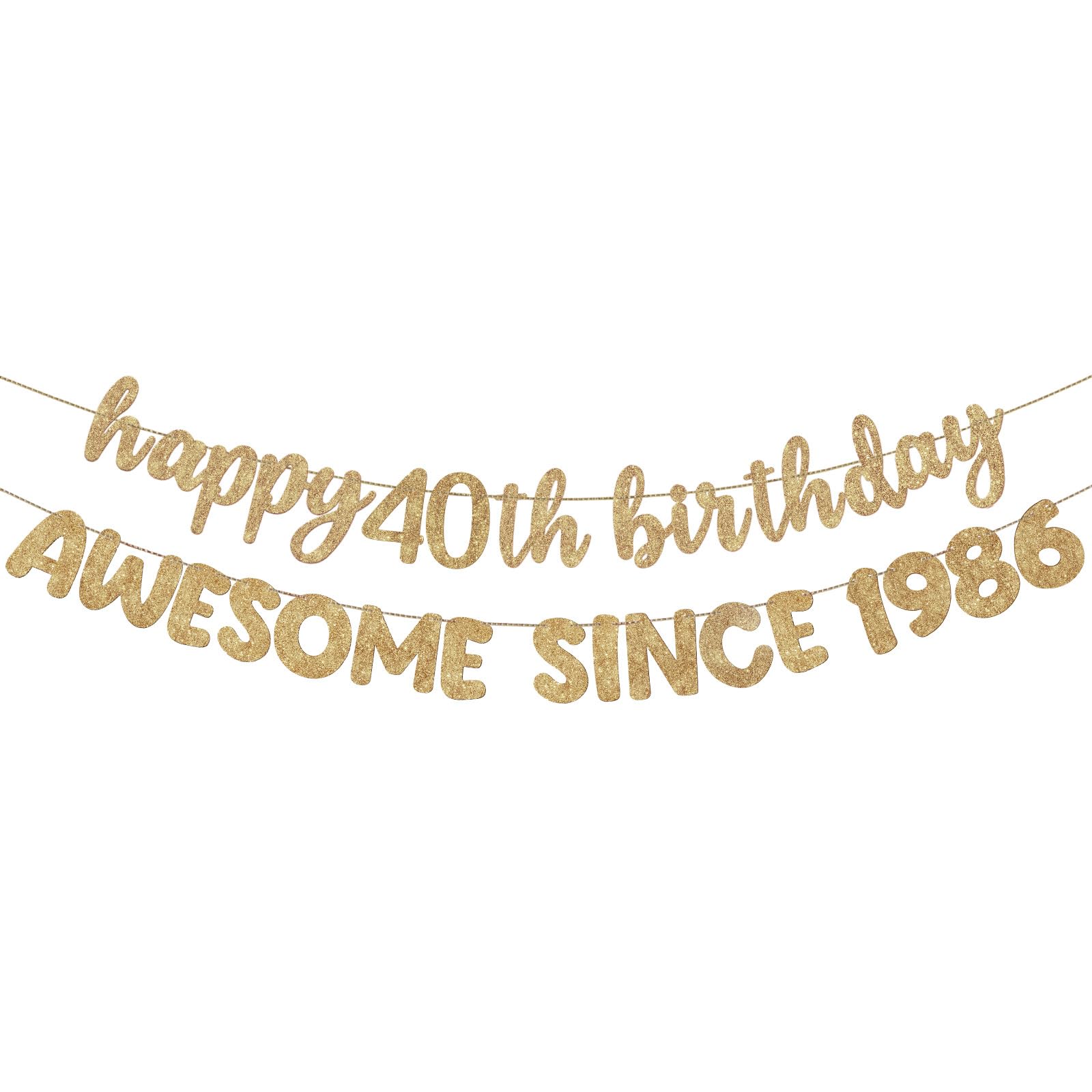 Photo 1 of Fulmoon Happy 40th Birthday Banner