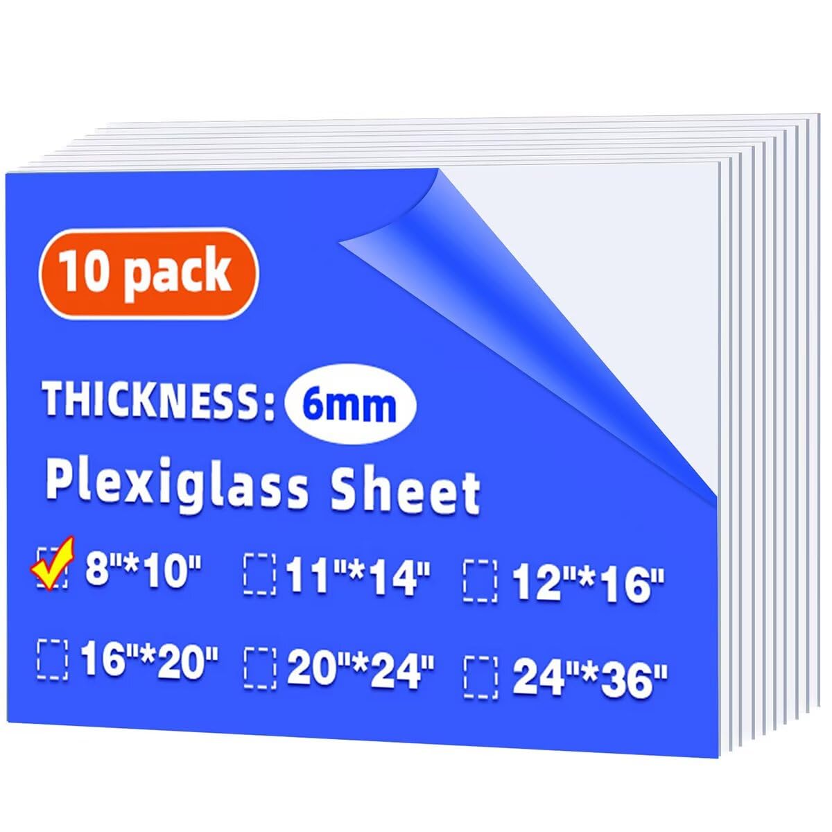 Clear Plexiglass Sheets - 24" x 36" (2 Pack) -18