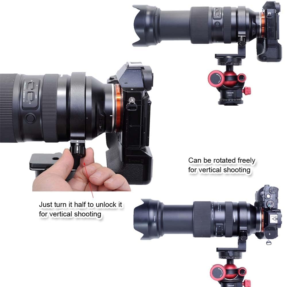 iShoot Collare per obiettivo con anello di montaggio per treppiede in metallo compatibile con Tamron 50-400 mm f/4.5-6.3 Di III VXD A067, supporto per obiettivo staffa inferiore è Arca-Swiss Fit