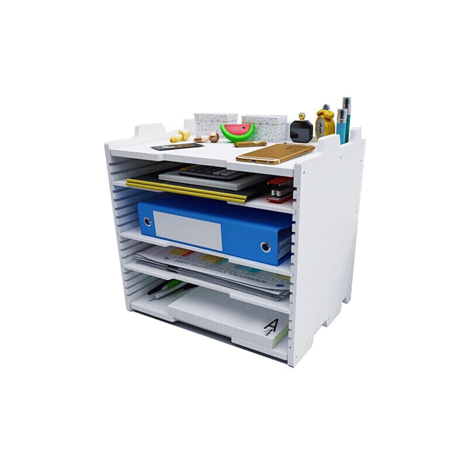 Nizer - Portalistino da parete con 10 tasche, formato A4, con 10 tasche, per ufficio e magazzino, sistema di riferimento di facile accesso