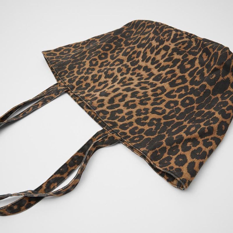 Bolso Tote con Estampado Leopardo para Mujer Gran Capacidad miniatura 4