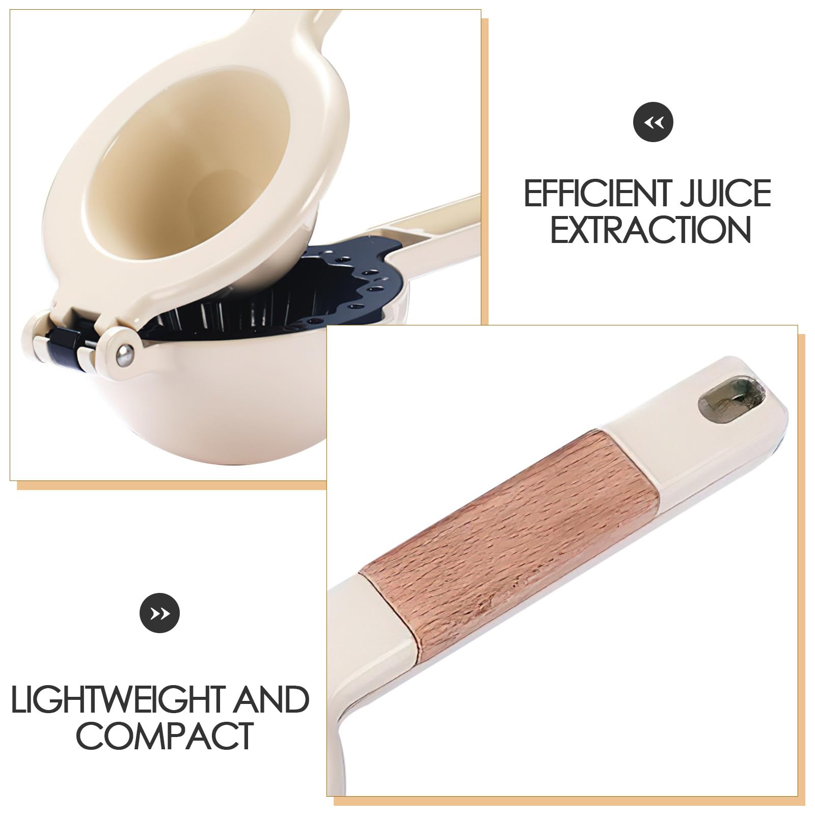 Alipis Spremiagrumi portatile in metallo - Spremiagrumi per pompelmo, arancia e - Estrattore di succo manuale per cucinare in casa