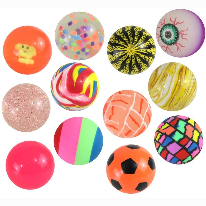 jameitop® 10er XXL Flummi Set – 45mm Bunte Hüpfbälle in großem Mix, extrem große Springbälle, ideal für Kinder & Erwachsene, 10 Stück, Spielspaß für alle!