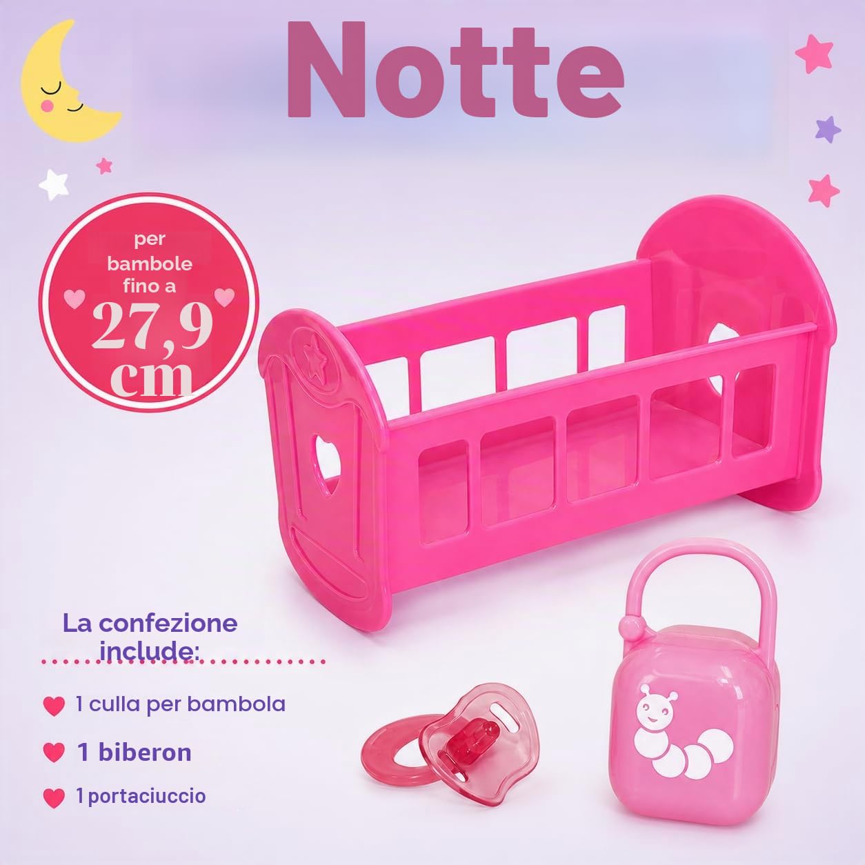JC TOYS - Accessori per Bambole, Colore Rosa (81453)