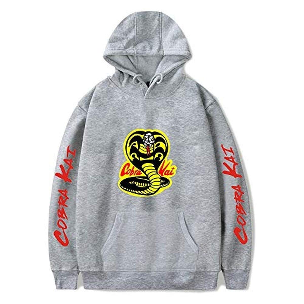 YicoolCobra Kai Hoodies Karate Kid Men Women Sweatshirts Hooded Casual Popular Pattern Pocket Pullover (Gray8,X-Large)