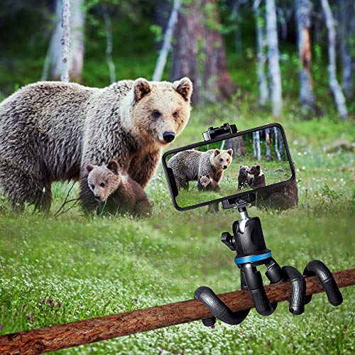 Phone Tripod, Ubeesize 12 Inch Flexible Cell Phone Tripod Stand Holder With Wireless Remote Shutter & Universal Phone Mount, Compatible With Smartphone/Dslr/Gopro Camera #TOP5