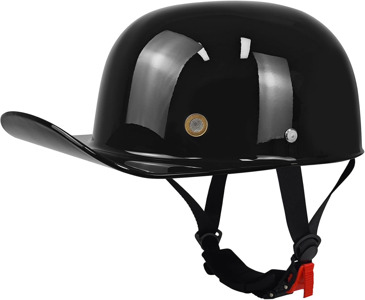 Adult Unisex Black Half Motorcycle Helmet