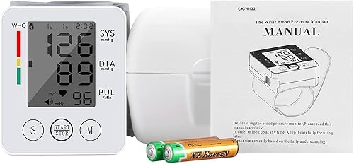 Miniatura 2 de SollysMed - Monitor de presión arterial de muñeca, pulsera automática, digital, ajustable, para el hogar, con gran pantalla LCD, máquina de presión