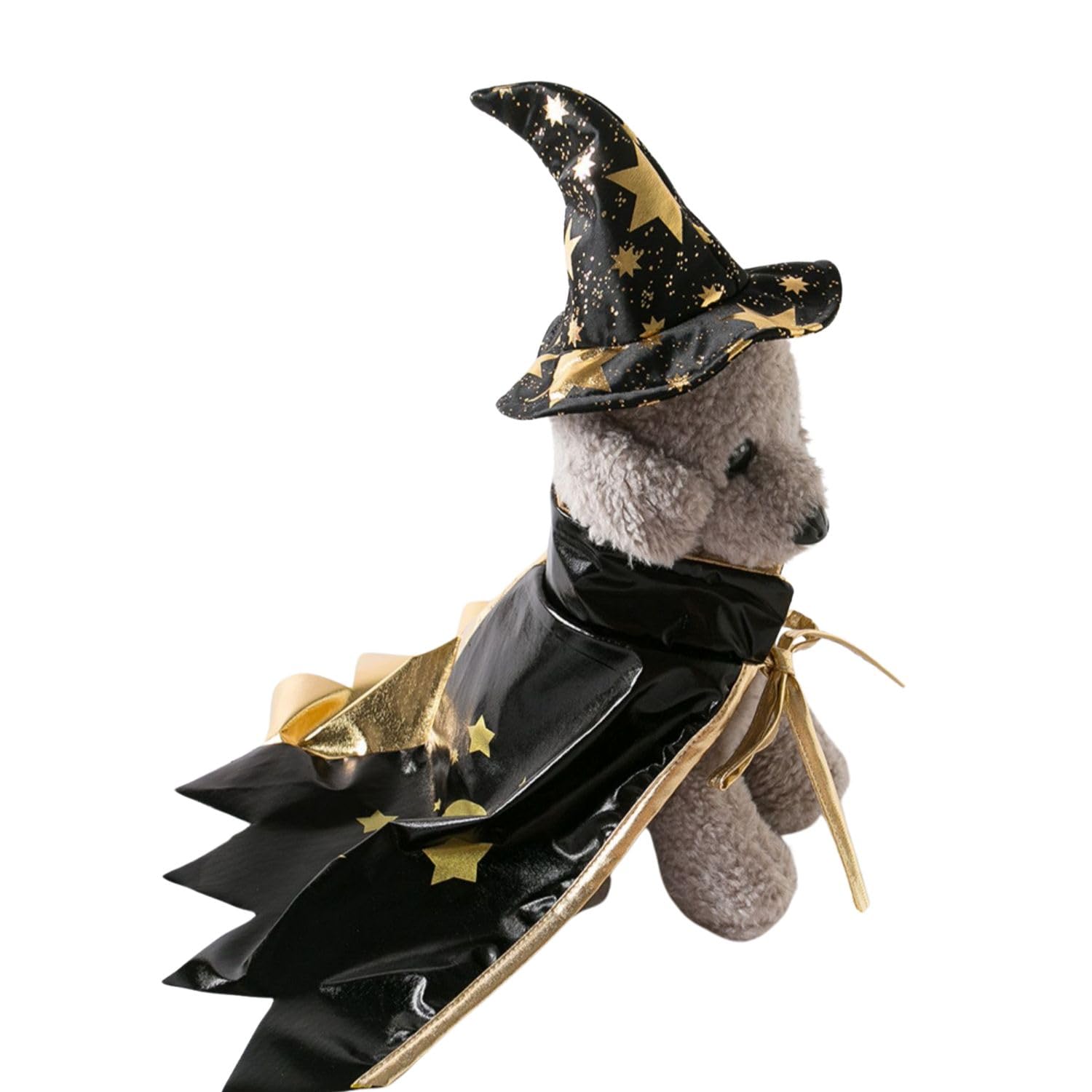 BT Bear Pet Halloween Costume,Pet Cosplay Funny Costumes Dog and Cat Halloween Cloak Holiday Dress Up Cosplay Costumes (Wizards)