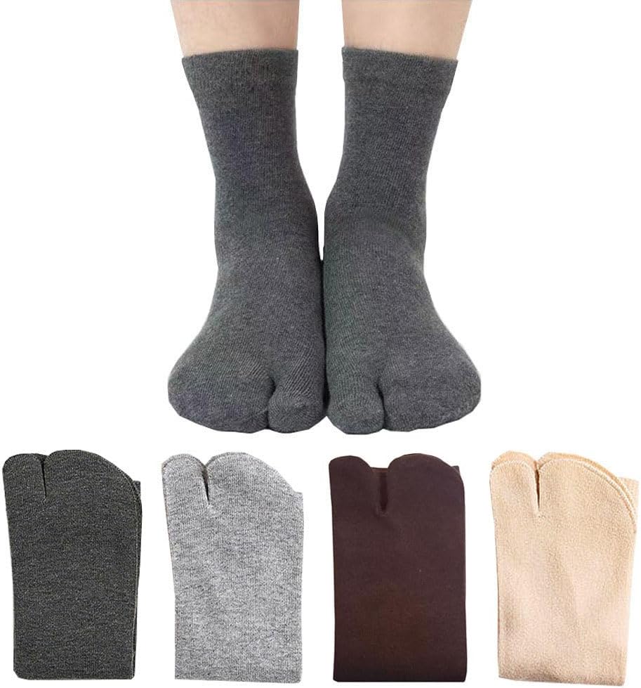 EforwestFlip Flop Socks Tabi Split Toe Socks Elastic Cotton Tabi Socks for Men Women