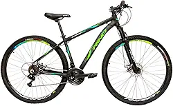 Bicicleta Aro 29 Rino Everest 21v Freio A Disco Cambios Index - Preto/Azul/Verde 15