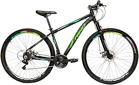 Bicicleta Aro 29 Rino Everest 21v Freio A Disco Cambios Index - Preto/Azul/Verde 15