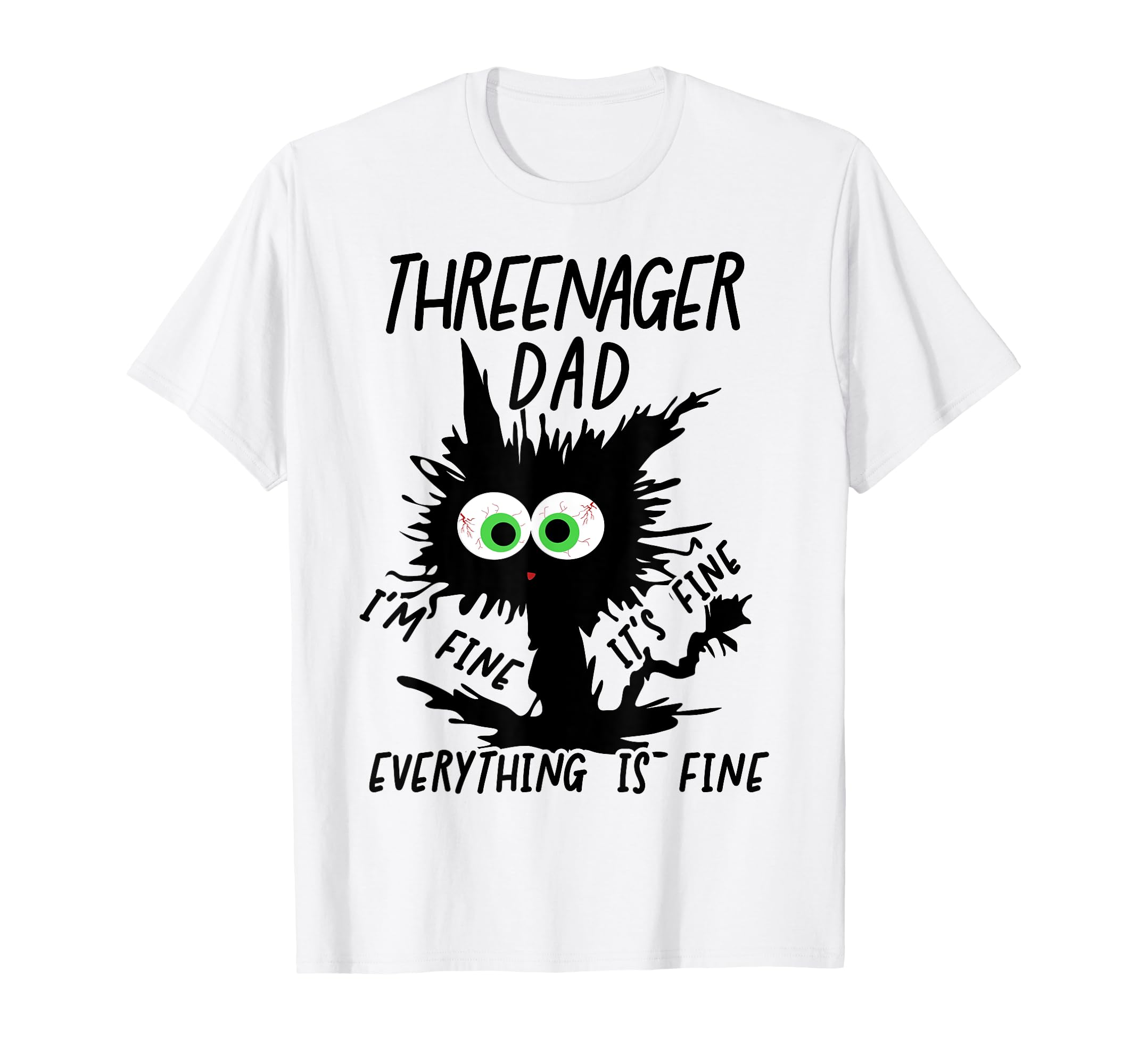 Dad Threenager Dad Daddy Of A Threenager T-Shirt