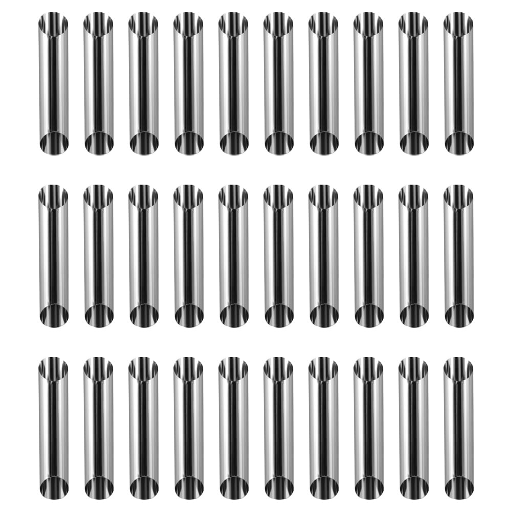 CTRLZS 30Pcs Butter Roll Tube Mold Set Stainless Steel Non-Stick Cream Horn Danish Pastry Molds Pastry Mold Suitable for Crust Brioche