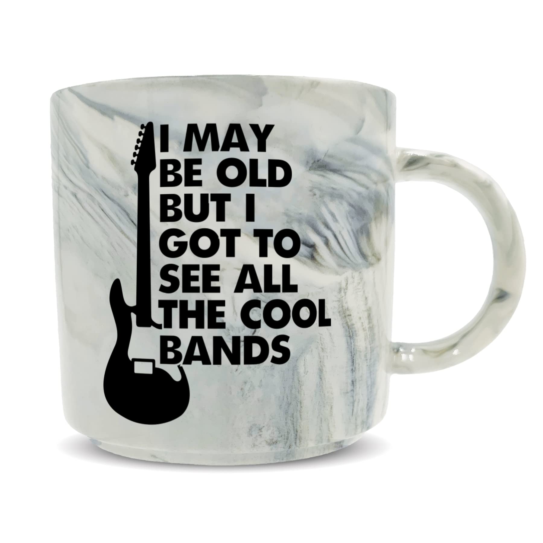 Hippowarehouse I May be Old but I got to See All The Cool Bands Printed Mug Various Colour Options Ceramic Cup Kitchenware 11oz