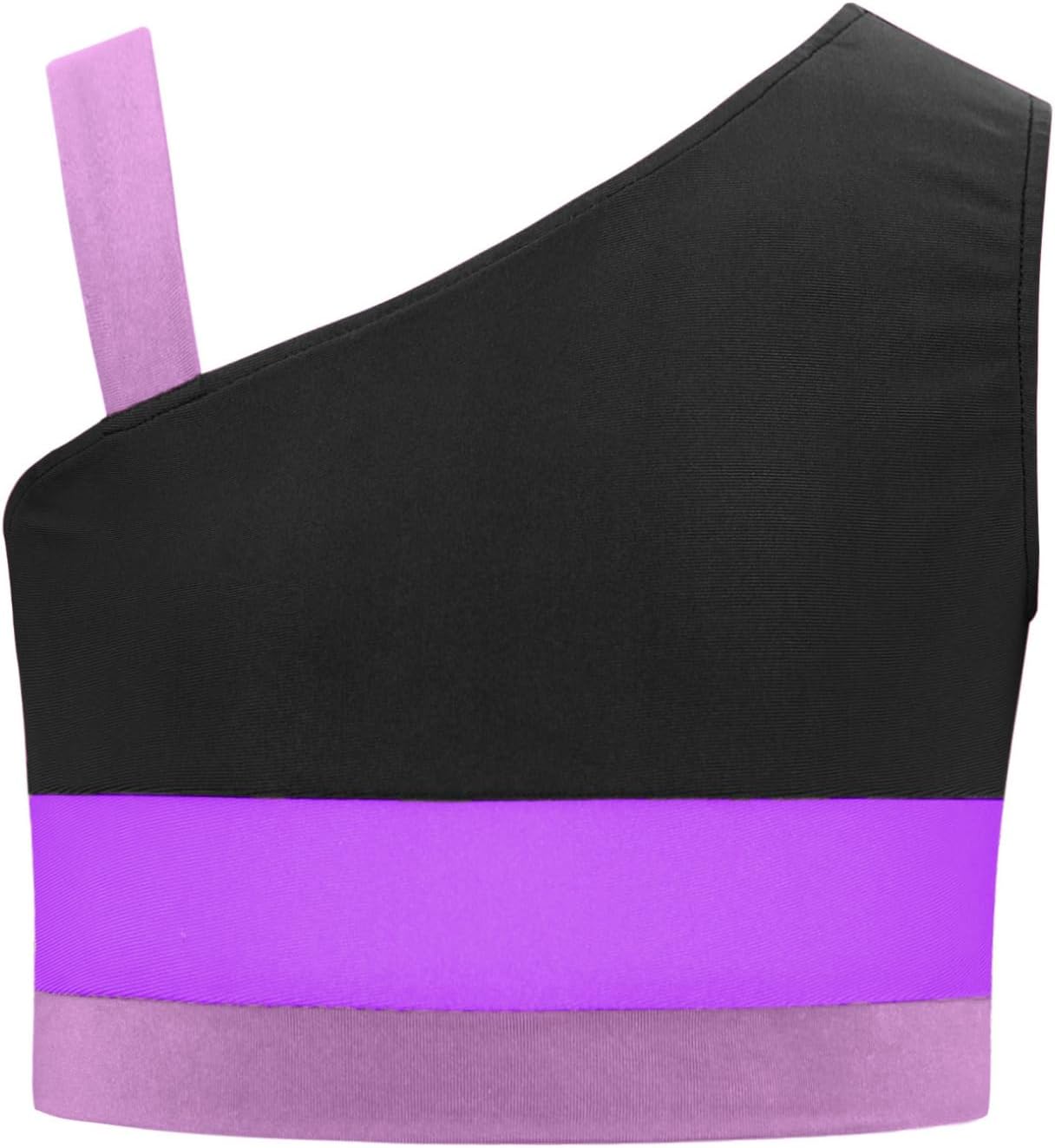 Freebily Girls Sport Crop Tank Top Toddler Summer Sleeveless Solid Color Dance Casual Vest