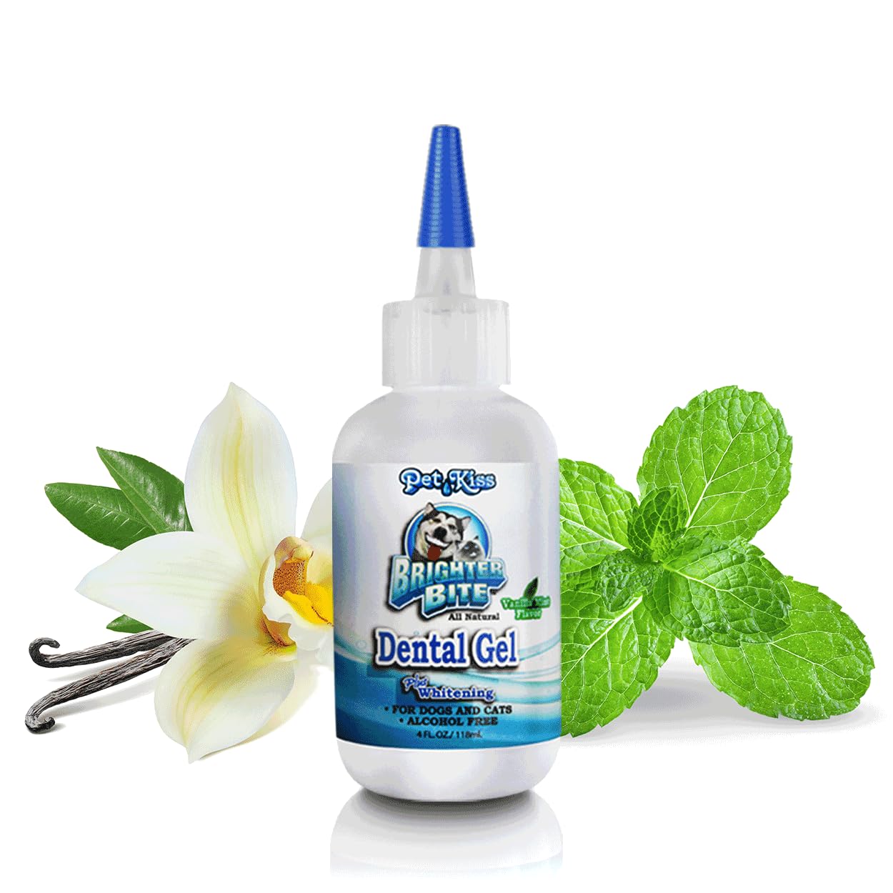 Amazon.com : Pet Kiss Brighter Bite Dental Gel for Pets, 4-Ounce