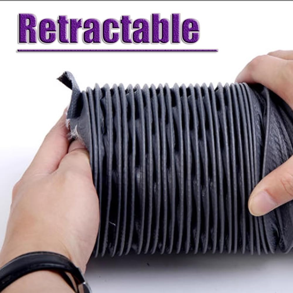 Tubo flessibile resistente al calore – Tubo di scarico per asciugatrice da 9,8 m, 10,2 cm, 15,2 cm, 20,3 cm ID, panno in nylon industriale