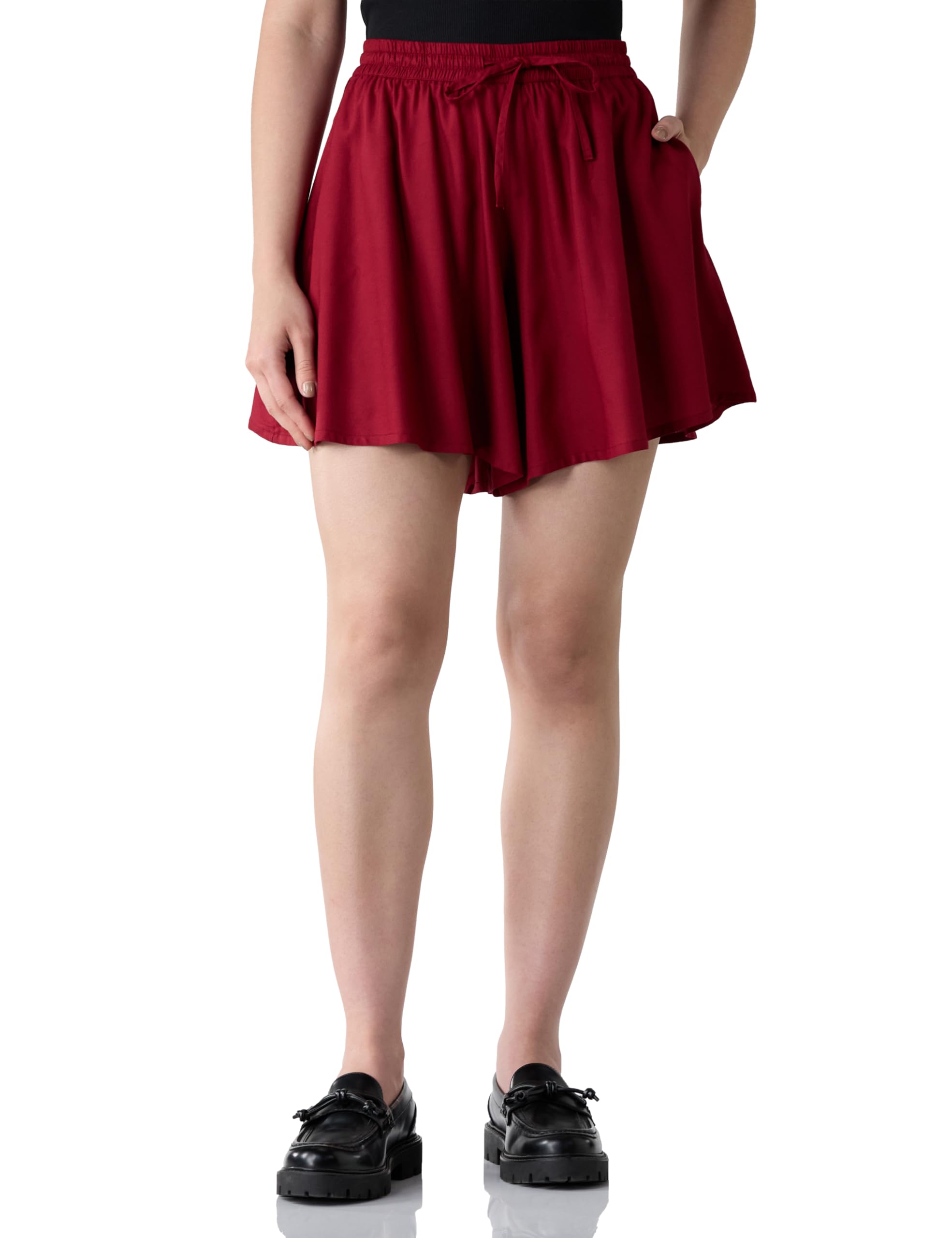 Amazon Symbol Women Rayon Flared Shorts at ₹349 – Amazon