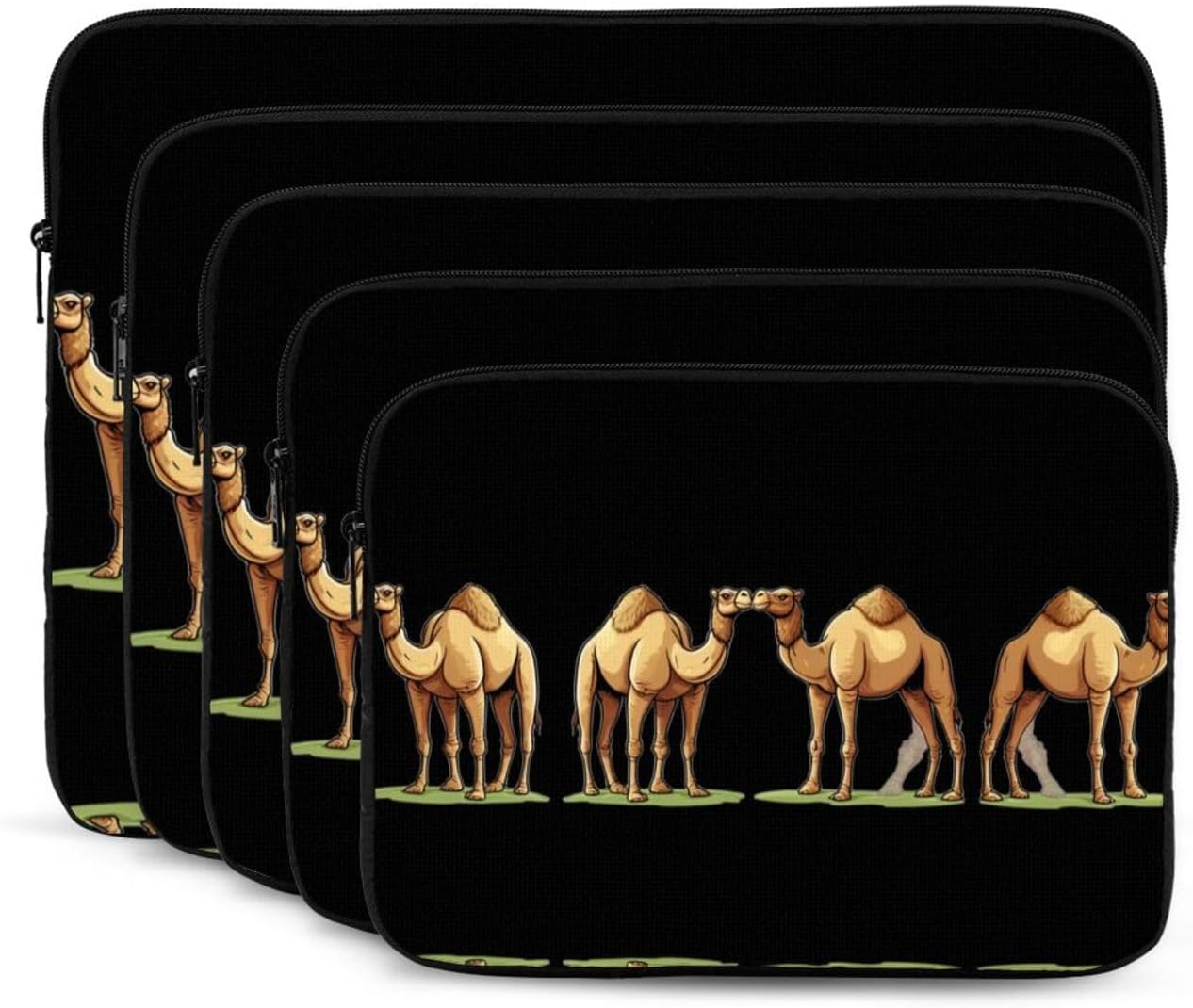 Two Camels Printed 10 inch Laptop Case, Business/Office Commuter Laptop Case image 2