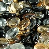 Tiger Eye - Blended Fire Glass Beads for Indoor and Outdoor Fire Pits or Fireplaces | 10 Pounds | 3/