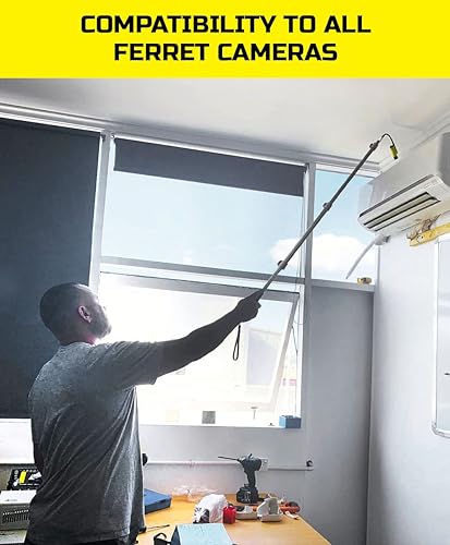 Miniatura 4 de Barra de extensión de sección de aluminio ligero de 55 pulgadas (55.1 in) compatible con todas las cámaras de inspección de hurones