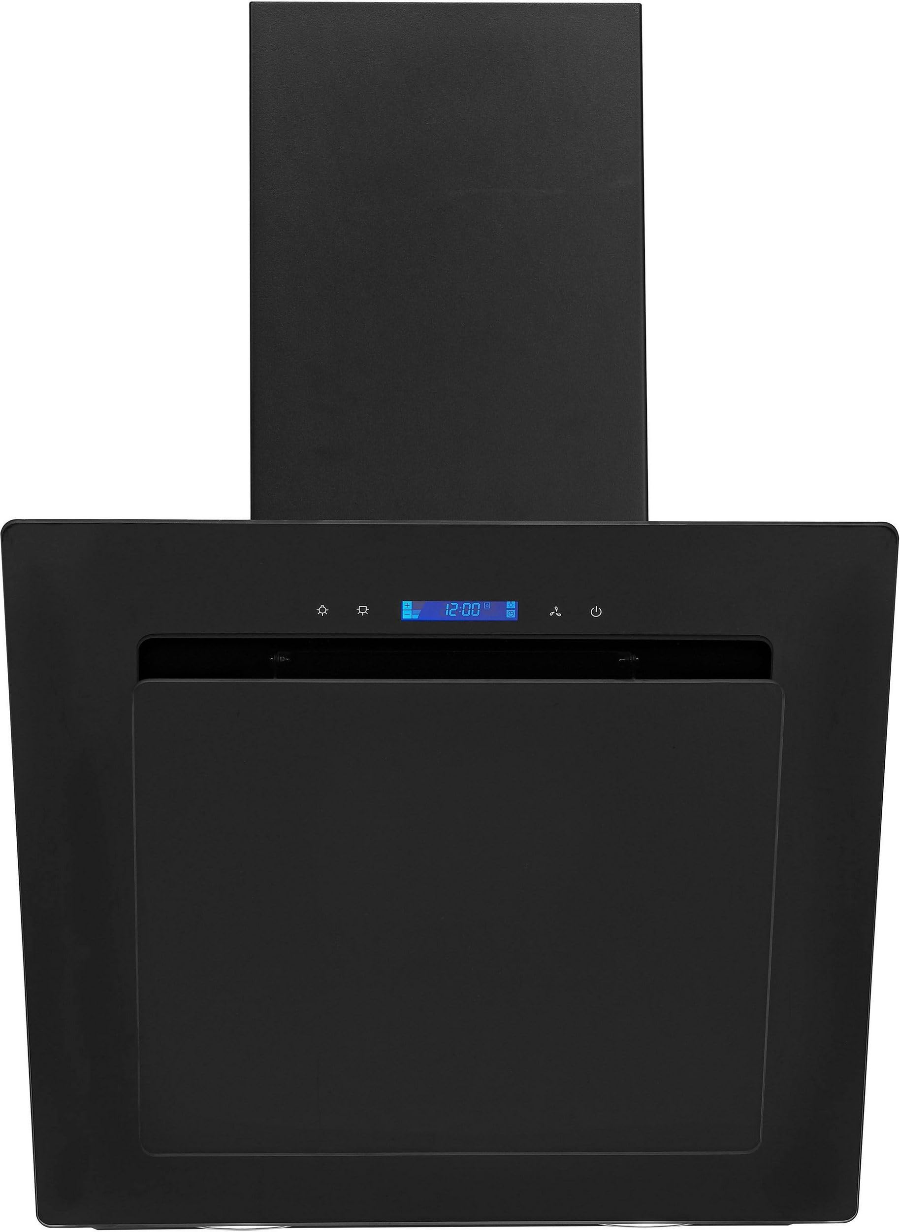 Exquisit® Campana Extractora Cocina, 60Cm, Capacidad de Extracción máx 311 [M³/h], Color Negro, Consumo 44 kWh/año, 3 Niveles de Potencia, Rumorosidad 54 dB(A).