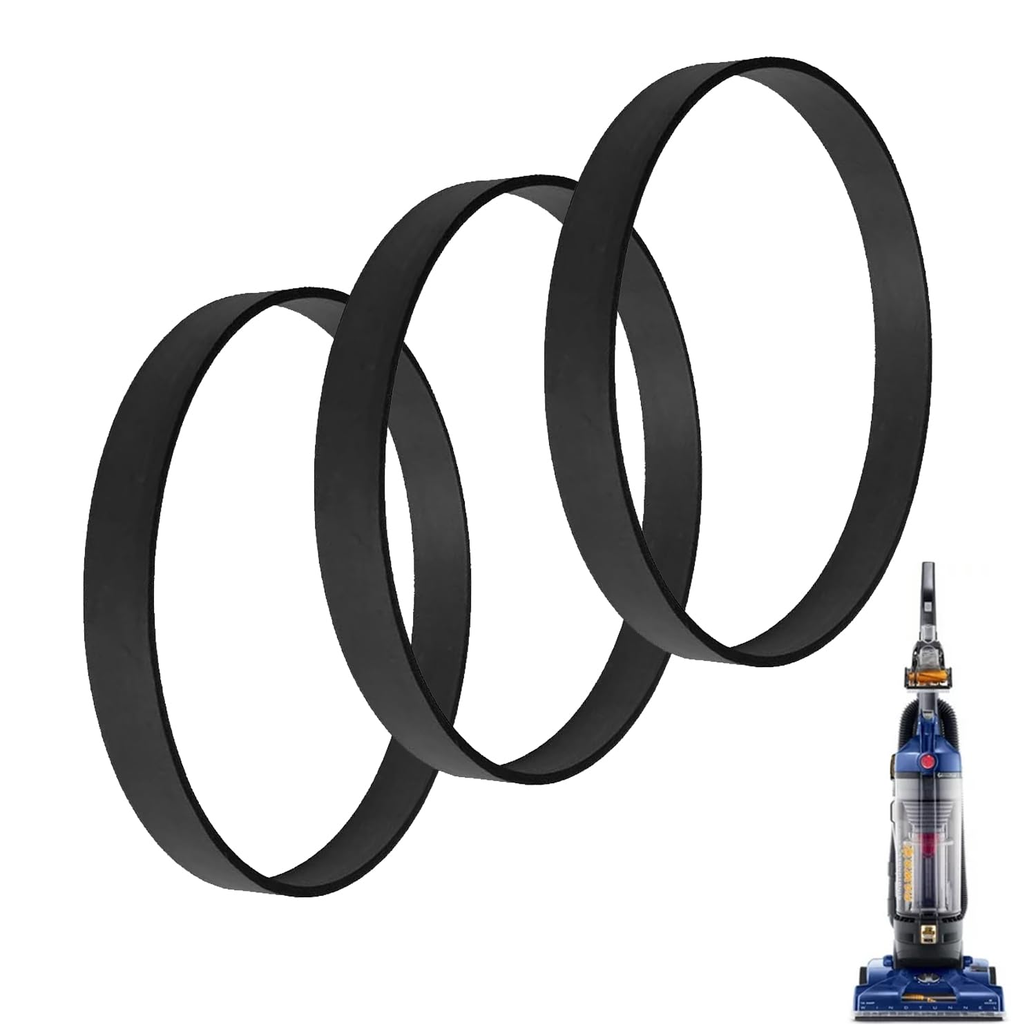 3 Pcs 562932001 Vacuum Belt for Hoover Wind Tunnel Vacuum Cleaner, Hoover WindTunnel Vacuum Cleaner Replacement Vacuum Accessory Suitable for for