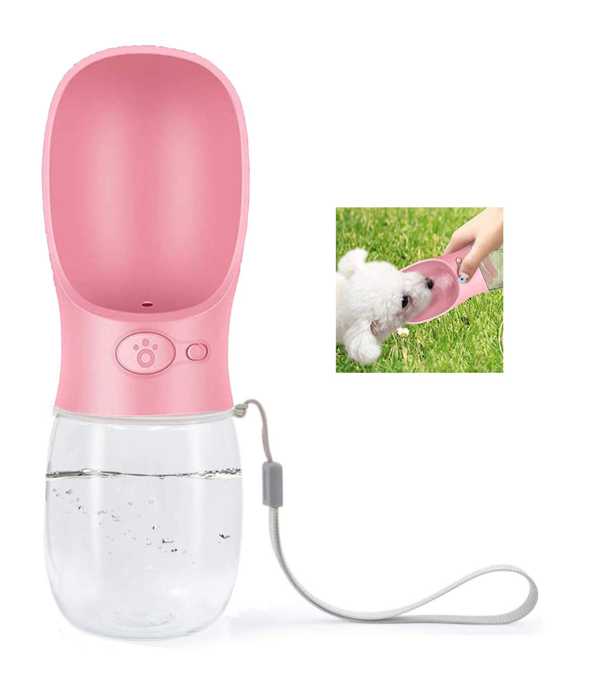 Pb Dog Water Bottle For Walking And Proof Portable Pink