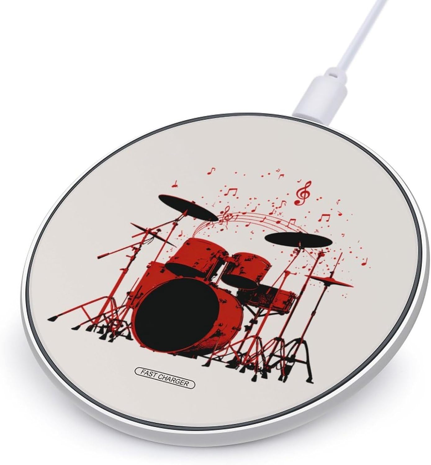 Drum Kit Musical Note Wireless Charger Portable Charging Pad