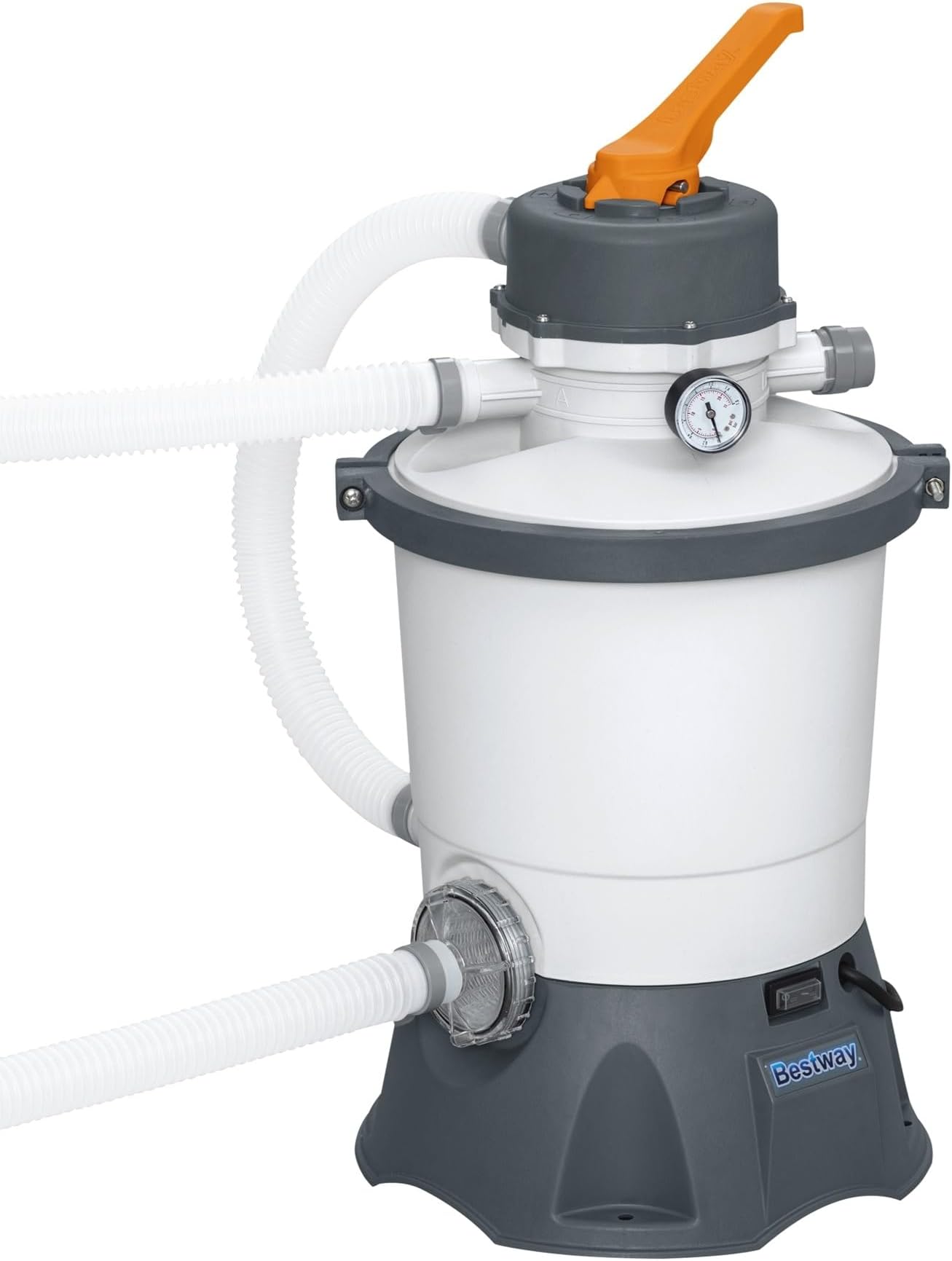 58516E Flowclear 800 Gallon Sand Filter Pool Pump for Above Ground 300 to 4,800 Gallon Swimming Pools, (Sand Sold Separately)