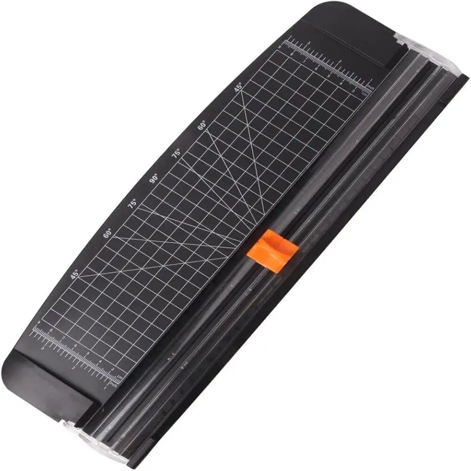 Guilhotina de Papel A4 Portátil Cortador Manual Mesa de Precisão 12 Folhas para Artesanato e Scrapbook