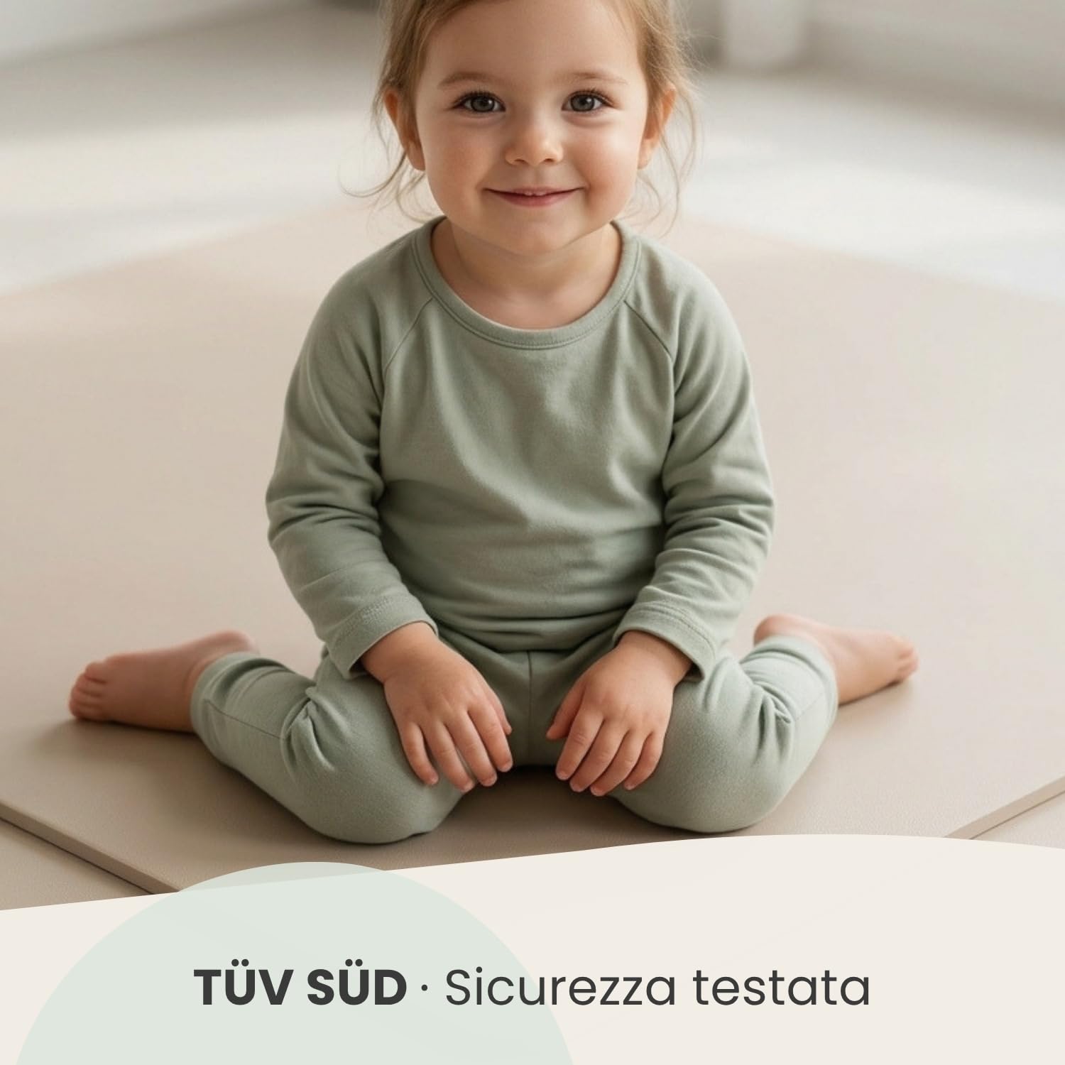 LittleTom 18 Pezzi Tappeto Puzzle per Bambini - Certificato TÜV - Piastrelle EVA con Bordi 30x30 cm - Pavimento Morbido e Antiscivolo - Superficie Puzzle Protettiva per la Cameretta e Gioco a Terra