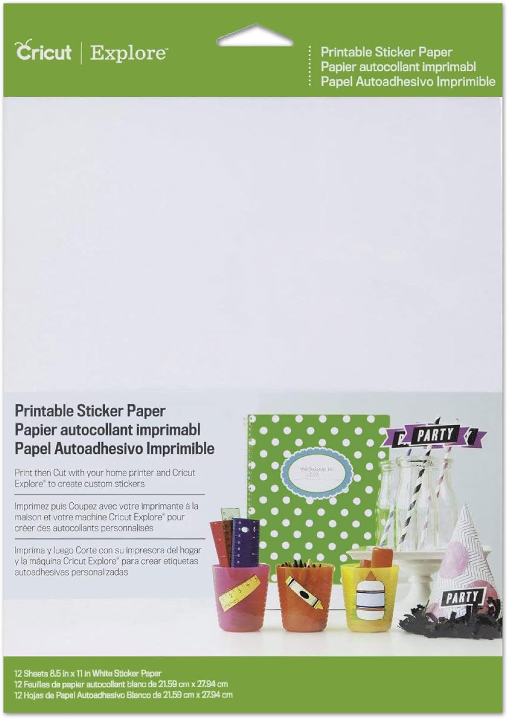 CricutPrintable Sticker Paper For Scrapbooking