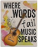 Where Words Fail Music Speaks - Hans Christian Anderson - 11x14 Unframed Art Print - Great Gift for...