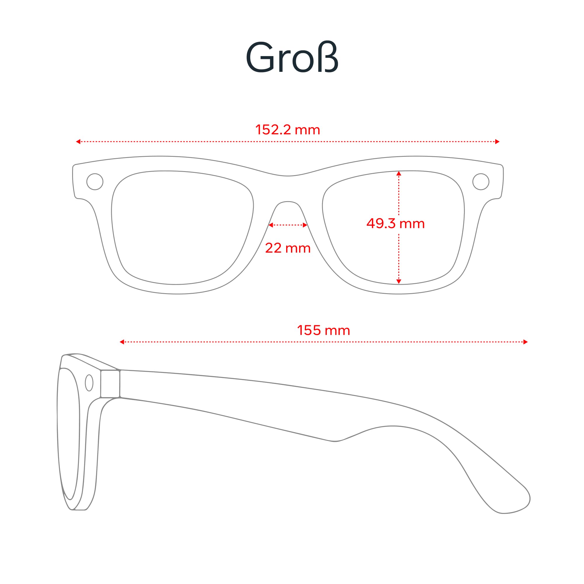 Ray-Ban Meta (Gen 2) Wayfarer KI-Brille für Herren, Damen — 12 MP Kamera, 3K Ultra HD Video, Open-Ear Audio, Meta AI — 2X Akkulaufzeit — Matt Schwarz/von Transitions® Klar zu Grau Gläser