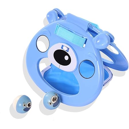 Amazon Kh ラケットゲーム弾力ボールセット野球おもちゃ アウトドア バドミントン 子どもスポーツトイ 4歳 ゲーム ブルーセット ラケットゲーム おもちゃ