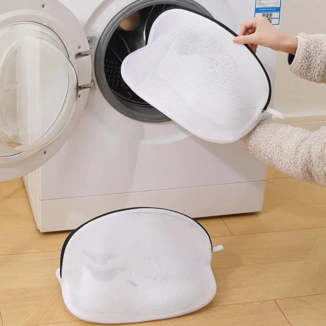 2Pcs Shoe Wash Bag Laundry Bag for Shoes or Sneaker, Multi Protection Wash Laundry Net With Durable Zipper Laundry Bag for Travel