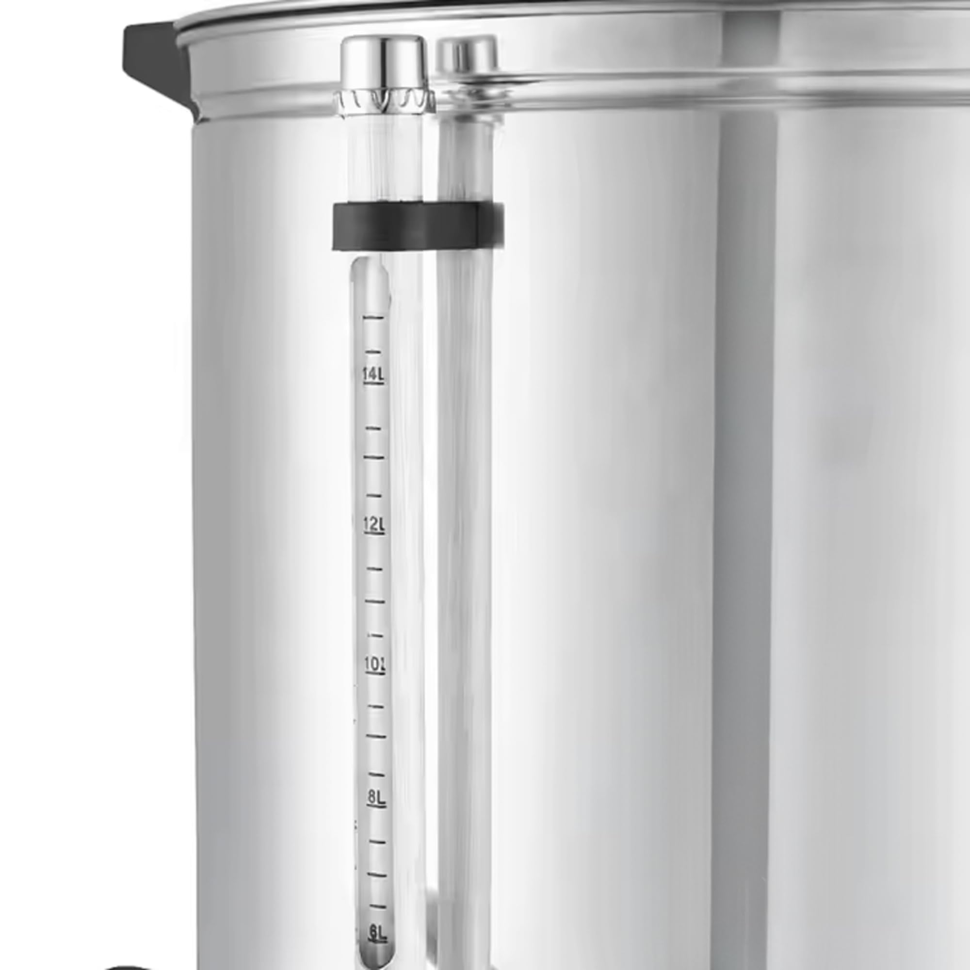 Générique Percolateur à Café Inox 15 Litres - 100 Tasses - 1500W - Avec Panier à Café - Simple Paroi