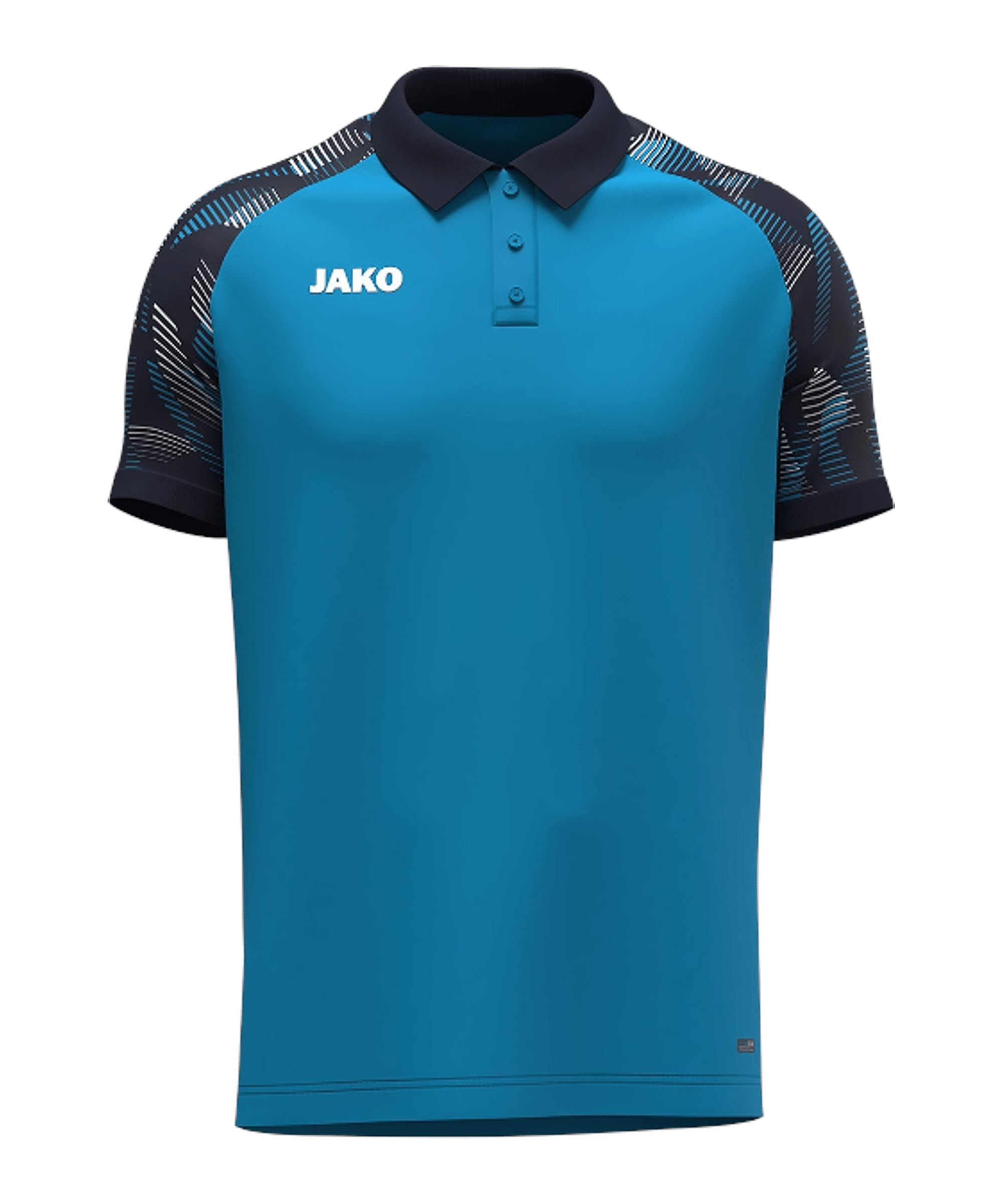 Jako Unisex Polo Shirt Sonic, Aqua/Navy, XL