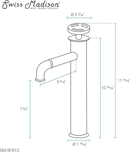 Miniatura 13 de Swiss Madison Well Made Forever SM-BF81C Swiss Madison - Grifo de baño, cromado